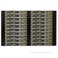 4 Layer Black Soldermask Immersion Gold High TG PCB Board In Panel Format